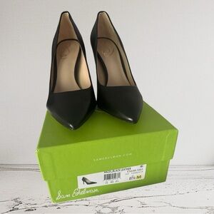 New! Sam Edelman Black Leather Hazel Pumps, Size 8.5
